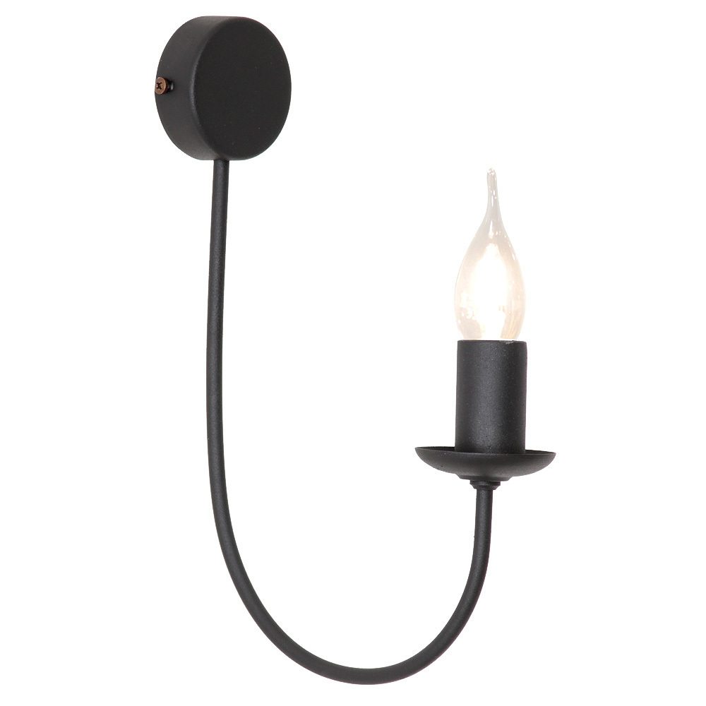 Verifica Lampă de perete Aldex Feb Black metal 30 cm 1xE14 831C1 Lampă de perete Aldex Feb Black metal 30 cm 1xE14 831C1
