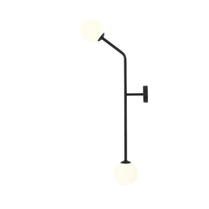 Lampă de perete Aldex neagră verticală metal sticlă E14 2 becuri 1064D1_2 1 Lampă de perete Aldex neagră verticală metal sticlă E14 2 becuri 1064D1_2 small 1