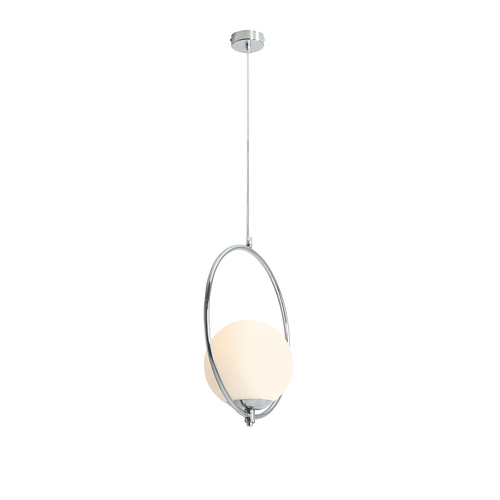 Verifica Lampă cu pandantiv Aldex Sol Chrome 1xE27 metal sticlă 20cm 1075G4