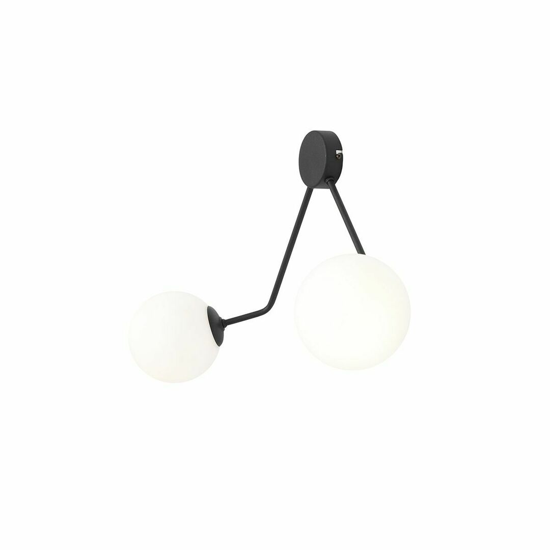 Verifica Lampă de perete Aldex Holm 2 neagră metal-sticlă 2xE14 1082D1 Lampă de perete Aldex Holm 2 neagră metal-sticlă 2xE14 1082D1