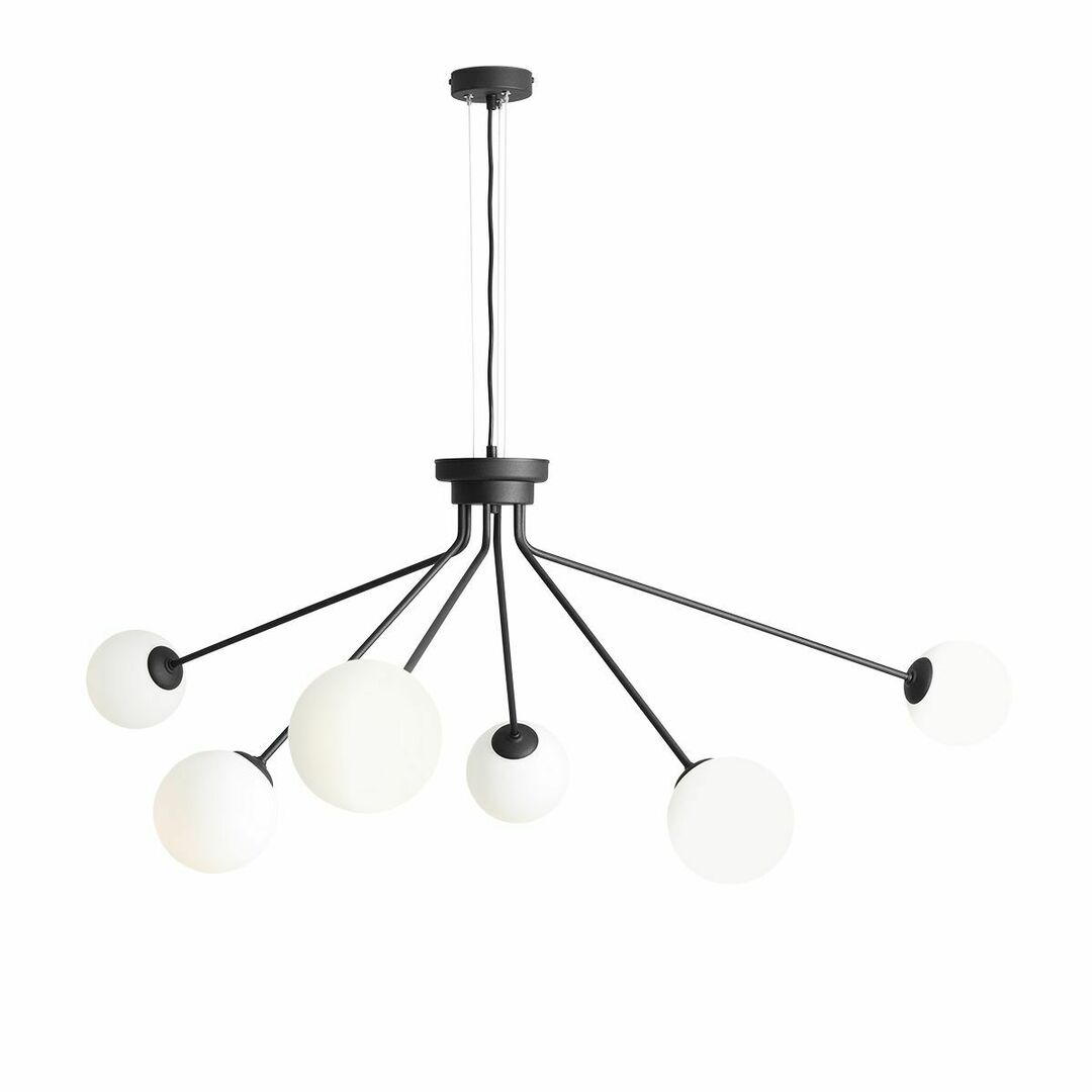 Verifica Lampă suspendată Aldex Holm 6 negru 1082K1 Lampă suspendată Aldex Holm 6 negru 1082K1