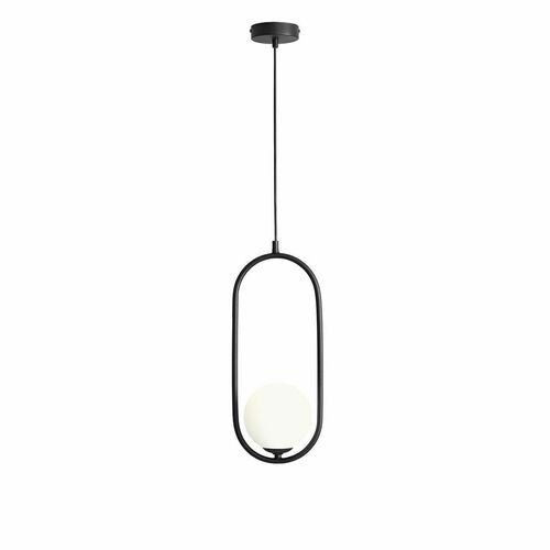 Verifica Lampă suspendată Aldex Riva Black metal/sticlă 14 cm SKU 1086G1