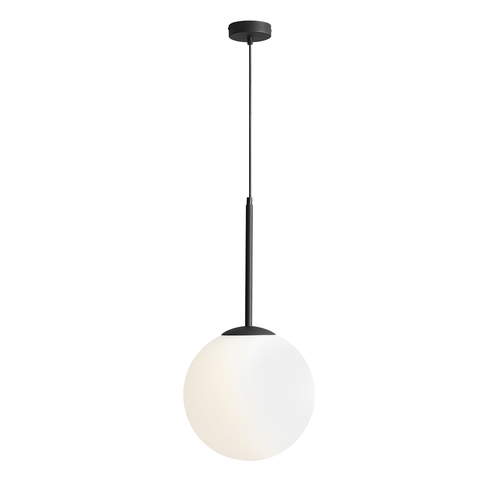 Verifica Lampă suspendată Aldex Bosso Medium 30 negru metal sticlă SKU 1087G1