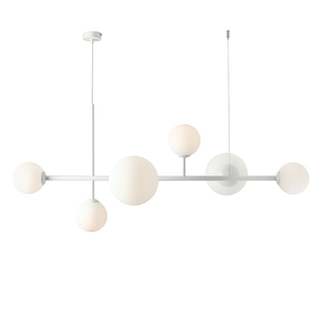 Lampă suspendată Aldex Dione 6 alb metal/sticlă 1092K small 0