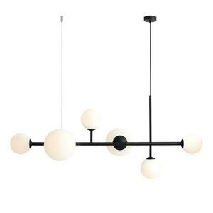 Lampă suspendată Aldex DIONE 6 negru metal sticlă 1092K1 small 0