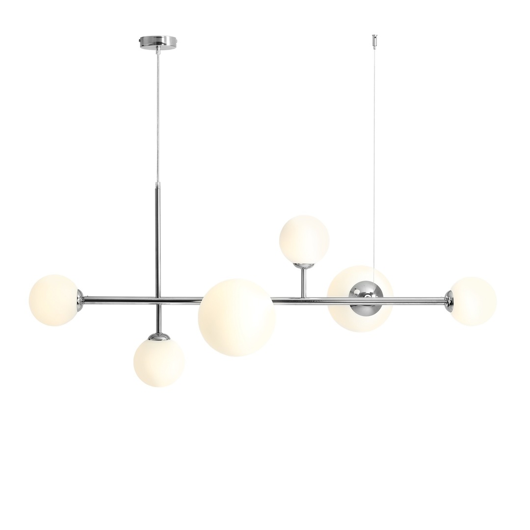 Verifica Lustră suspendată Aldex Dione 6 crom metal sticlă 1092K4 Lustră suspendată Aldex Dione 6 crom metal sticlă 1092K4