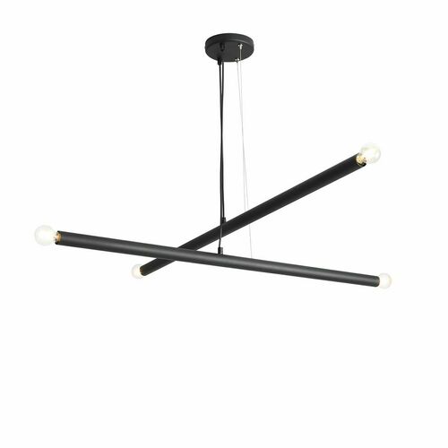 Verifica Lampă suspendată Aldex Tubo 4 neagră metal E14 4x40W SKU 1072L1