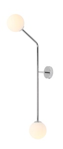 Aplică de perete Aldex Pure crom verticală 2xE14 metal sticlă 1064D4_2 small 0
