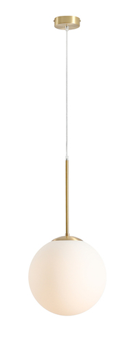 Verifica Lampă suspendată Aldex Bosso 30 cm alamă sticlă SKU 1087G40