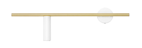 Verifica Aplică Aldex Trevo White Brass stânga metal GU10 60cm 1097C40