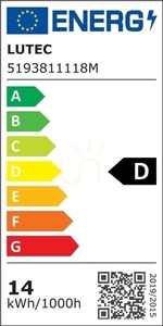 Lampă de perete exterior LED Lutec Cuba antracit aluminiu 13W 1000lm 3000K small 5