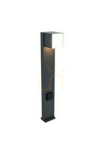 Verifica Stalp exterior LED Lutec Cuba 75 cm antracit aluminiu 12W 7193805118