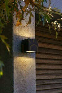 Lampă de perete exterior LED Lutec Gemini negru 9W 850lm 3000K 5189125012 small 1