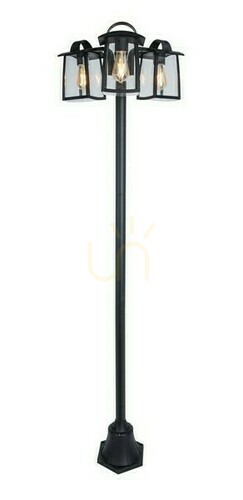 Verifica Stâlp iluminat exterior Lutec Kelsey 7273606012 negru aluminiu 191 cm