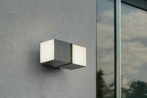 Aplică de exterior Lutec CUBA 5193808118 cu două cuburi LED rotative, 4000 K, antracit, IP54 small 2