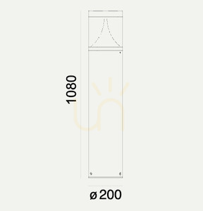 Egersund 1280 Aluminiu 9006 Norlys stâlp de iluminat Norlys small 10
