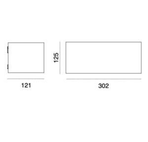 Asker Big 1305 Aluminiu 9006 Asker Big 1305 Aluminiu 9006 Norlys lampă de perete pentru exterior. small 2
