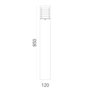 Halmstad Lighting Post 1483 Zinc Fire Norlys small 5