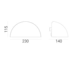 Aplică de exterior NORLYS Paris 1495GA zincată termic, LED 5,9 W 3000 K, dimabilă, IP43 small 1