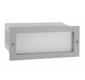 Corp de iluminat LED încastrat în perete NORLYS Grimstad 1544AL aluminiu RAL 9006 5,3 W 3000 K IP65 small 0