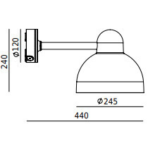 Verifica Aplică de exterior Koster 1912 Aluminiu 9006 Norlys