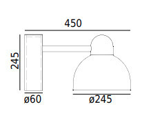 Corp de iluminat pentru vârf de stâlp Norlys KOSTER 1913AL gri deschis RAL 9006 LED 17,5 W 3000 K, stâlp Ø60 mm small 1