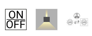 Lampă de perete pentru exterior VOSS 5032AL aluminiu RAL-9006 15,4W 4000K - NORLYS small 3