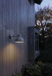 Aplică de exterior NORLYS Koster 725AL gri deschis RAL 9006 LED 9,5 W 3000 K small 1