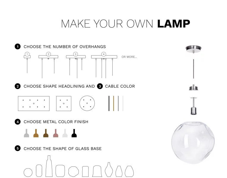 Afişa Lampă suspendată modernă Bacan set mix alamă Lampă suspendată modernă Bacan set mix alamă