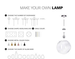 Lampă modernă cu pandantiv Bacan Set de 3 lămpi din alamă transparentă Famlight 3 Lampă modernă cu pandantiv Bacan Set de 3 lămpi din alamă transparentă Famlight small 3