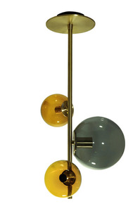 Set de 3 lămpi suspendate moderne Bacan Famlight small 1