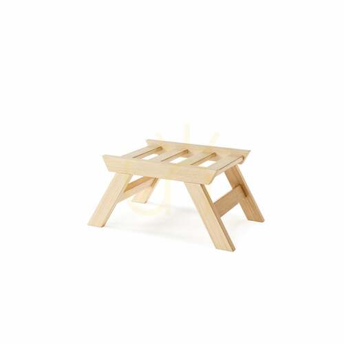 Verifica Pouf WoodMan Allegro bej lemn fag WUA-00492