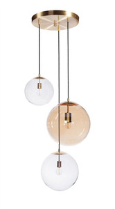 Famlight Muna, set de 3 lămpi suspendate elegante din cupru small 0