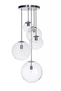 Famlight lampă modernă Muna set de 5 lămpi suspendate din oțel inoxidabil small 0