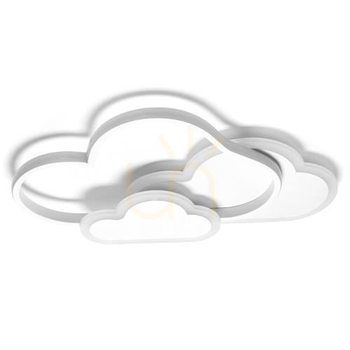 Verifica Lampă pentru copii cu leduri albe plafond clouds 58w + telecomandă