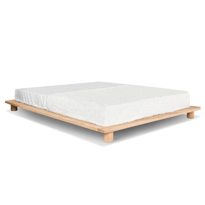 Pat joasă WoodMan 180x200 lemn de fag brut WUA-01063 small 1