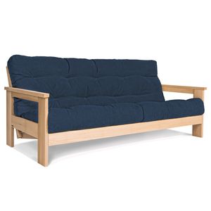 Canapea extensibilă WoodMan MEXICO, lemn fag, natural/albastru, WUA-00628 small 0
