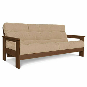Canapea extensibilă WoodMan Mexico bej nuc lemn de fag WUA-00637 small 0
