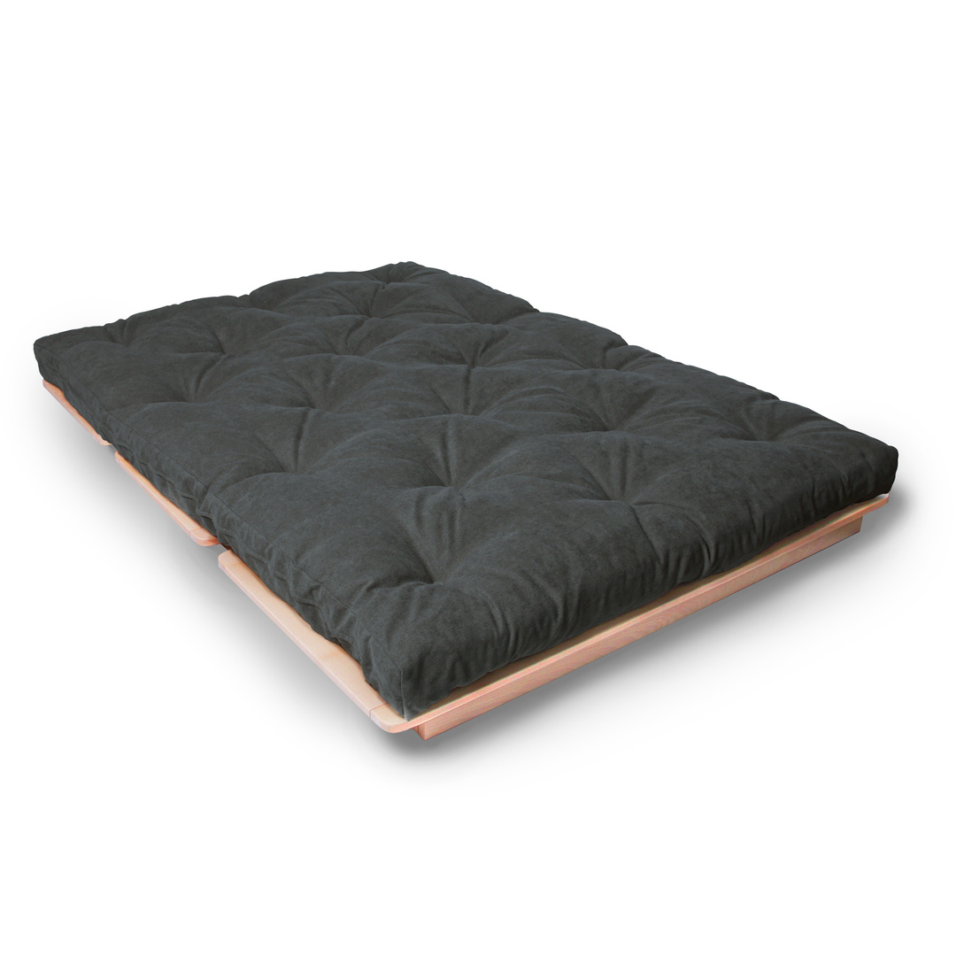 Vedere Canapea futon WoodMan Layti 140 gri lemn fag WUA-01115 Canapea futon WoodMan Layti 140 gri lemn fag WUA-01115