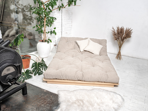 Verifica Canapea futon WoodMan Layti 140 fag crem WUA-01109