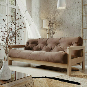Canapea extensibilă WoodMan Mexico din lemn de fag, maro/natural, 210x105 cm, WUA-00620 1 Canapea extensibilă WoodMan Mexico din lemn de fag, maro/natural, 210x105 cm, WUA-00620 small 1