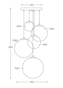 Famlight Lampă modernă cu pandantiv Muna set de 5 lămpi lister mix alamă mată 2 Famlight Lampă modernă cu pandantiv Muna set de 5 lămpi lister mix alamă mată small 2