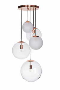 Famlight Lampă modernă cu pandantiv Muna set de 5 lămpi lister mix alamă mată 0 Famlight Lampă modernă cu pandantiv Muna set de 5 lămpi lister mix alamă mată small 0