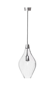 Lampă suspendată elegantă SAVAII din oțel inoxidabil transparent optic SAVAII small 0