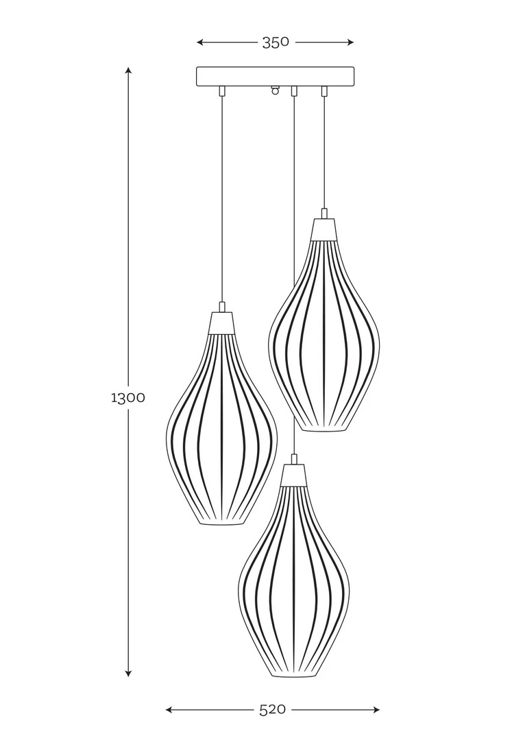 previzualizare Lampă modernă de plafon SAVAII set de 3 lămpi de alamă Lampă modernă de plafon SAVAII set de 3 lămpi de alamă