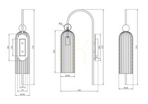 ANTIC lampă de perete MOD302WL-01CG Maytoni small 4