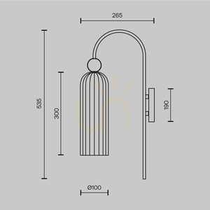 ANTIC lampă de perete MOD302WL-01CG Maytoni small 5