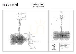 ASTER lampă suspendată MOD007PL-08G Maytoni small 8