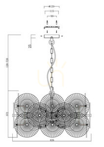 ASTER lampă suspendată MOD007PL-08G Maytoni small 9
