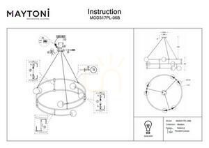 BALANCE lampă suspendată MOD317PL-06B Maytoni small 5